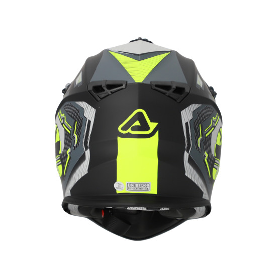 Casque cross Acerbis Linear - Noir Jaune Fluo