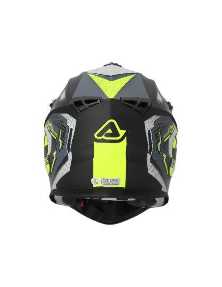 Casque cross Acerbis Linear - Noir Jaune Fluo