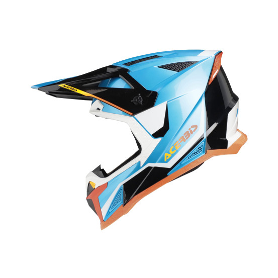 Casque cross Acerbis T711 -  Bleu Clair Blanc