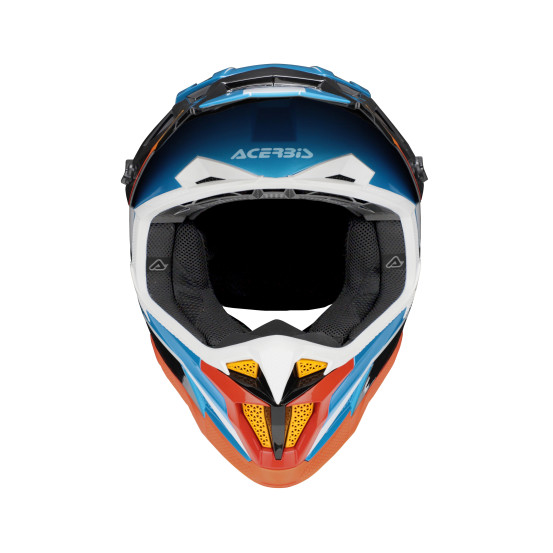 Casque cross Acerbis T711 -  Bleu Clair Blanc