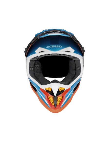 Casque cross Acerbis T711 -  Bleu Clair Blanc