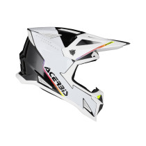 Casque cross Acerbis T711 - Blanc Noir
