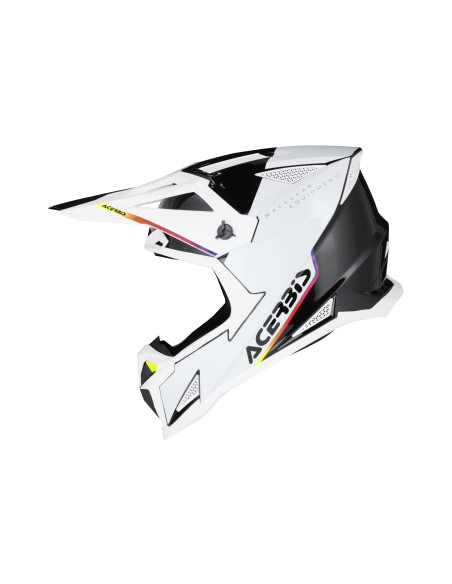 Casque cross Acerbis T711 - Blanc Noir