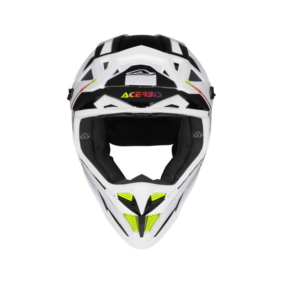 Casque cross Acerbis T711 - Blanc Noir