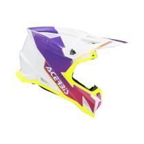 Casque cross Acerbis T711 - Blanc Violet