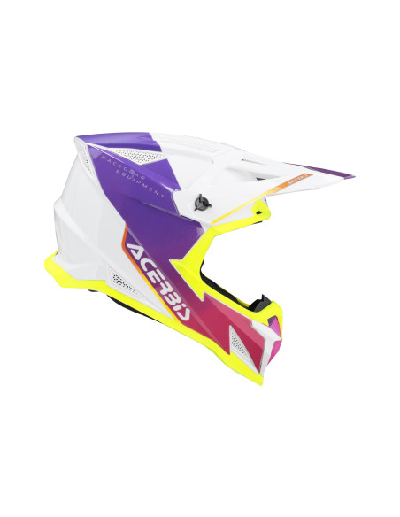 Casque cross Acerbis T711 - Blanc Violet