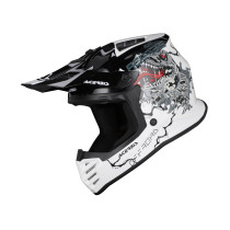 Casque cross enfant Acerbis Profile Junior - Blanc Noir