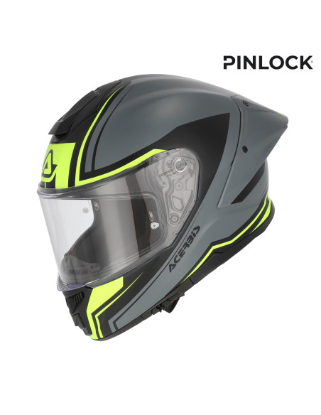 Casque intégral Acerbis Tarmak-X - Gris Jaune