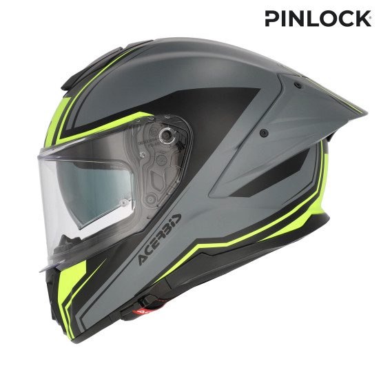 Casque intégral Acerbis Tarmak-X - Gris Jaune