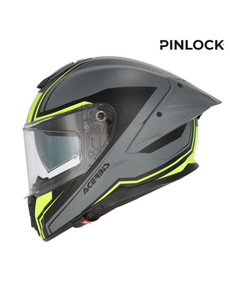 Casque intégral Acerbis Tarmak-X - Gris Jaune