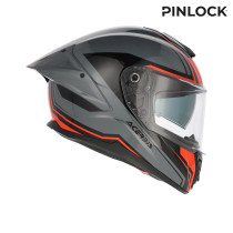 Casque intégral Acerbis Tarmak-X - Gris Rouge 2