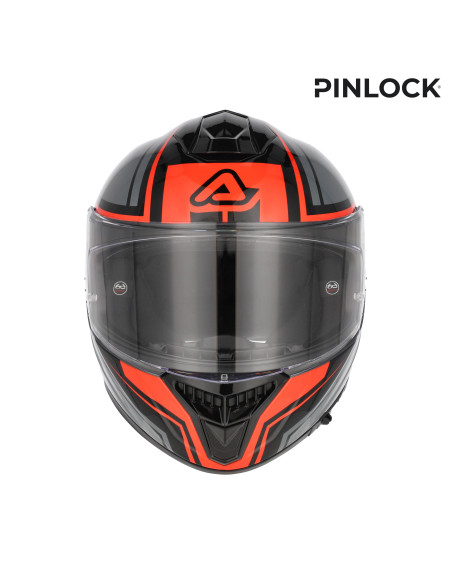 Casque intégral Acerbis Tarmak-X - Gris Rouge