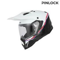 Casque trail Acerbis Assault - Blanc Noir