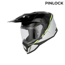 Casque trail Acerbis Assault - Noir Jaune Fluo