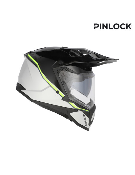 Casque trail Acerbis Assault - Noir Jaune Fluo
