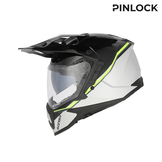 Casque trail Acerbis Assault - Noir Jaune Fluo