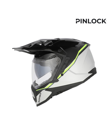 Casque trail Acerbis Assault - Noir Jaune Fluo