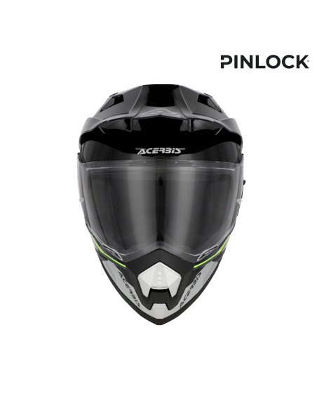 Casque trail Acerbis Assault - Noir Jaune Fluo