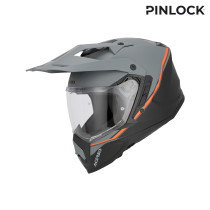 Casque trail Acerbis Assault - Noir Orange Fluo