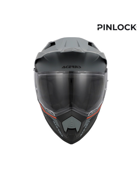 Casque trail Acerbis Assault - Noir Orange Fluo