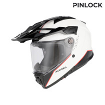 Casque trail Acerbis Attack - Blanc Noir