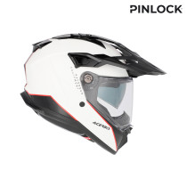Casque trail Acerbis Attack - Blanc Noir 2