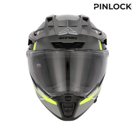 Casque trail Acerbis Attack - Noir Jaune Fluo