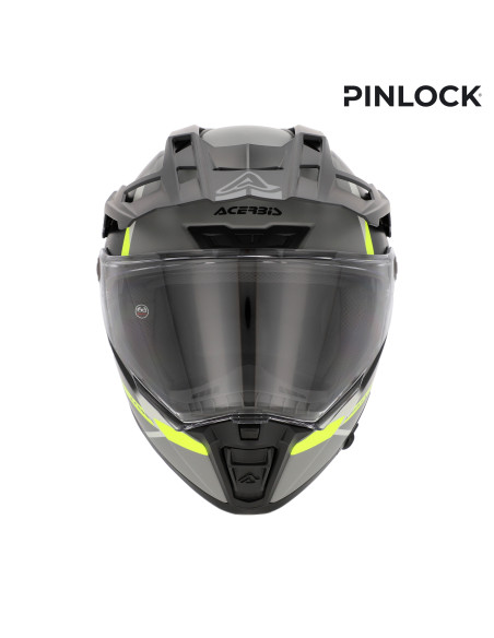 Casque trail Acerbis Attack - Noir Jaune Fluo