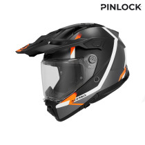Casque trail Acerbis Attack - Noir Orange Fluo