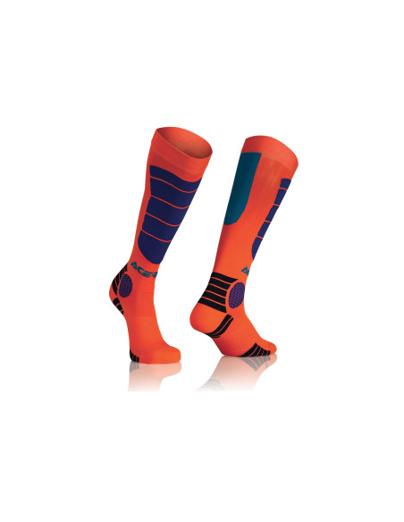 Chaussettes cross enfant Acerbis Mx Impact - Orange Bleu