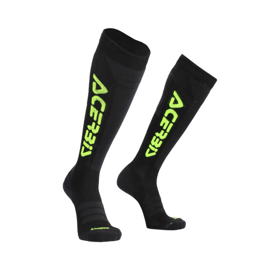 Chaussettes motocross hiver Acerbis Mx - Noir Jaune