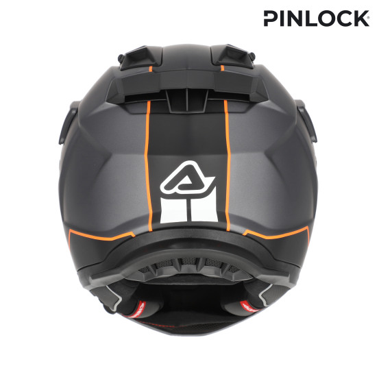 Casque trail Acerbis Attack - Gris Orange