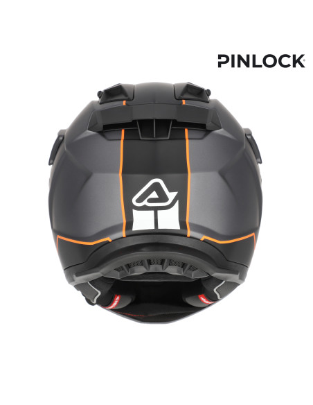 Casque trail Acerbis Attack - Gris Orange