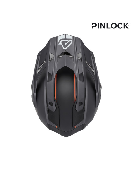 Casque trail Acerbis Attack - Gris Orange