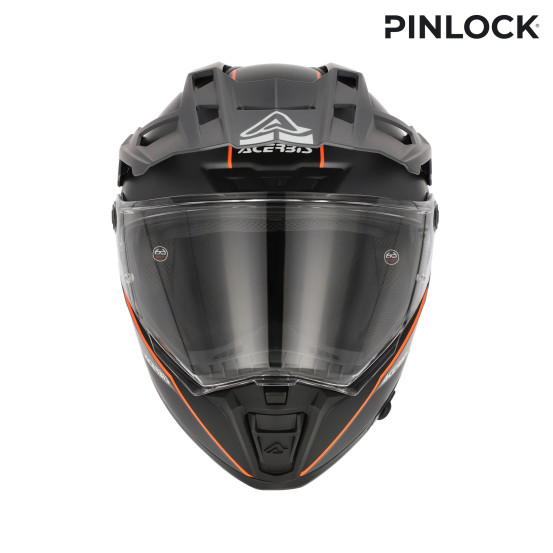 Casque trail Acerbis Attack - Gris Orange