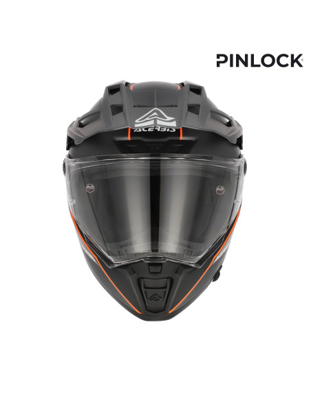 Casque trail Acerbis Attack - Gris Orange