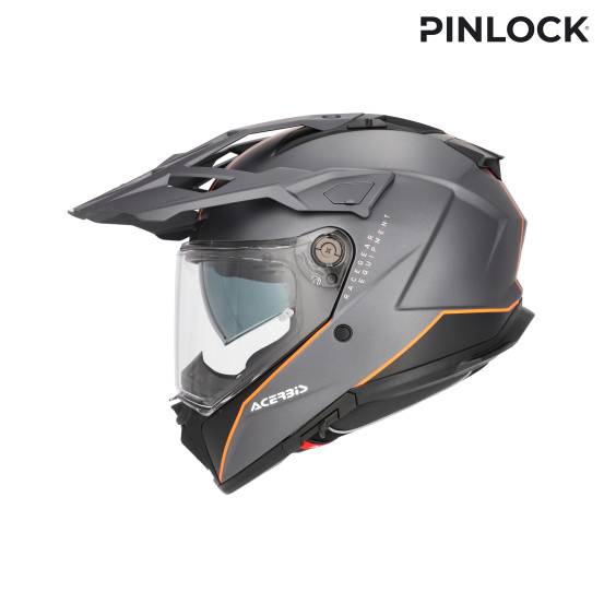 Casque trail Acerbis Attack - Gris Orange