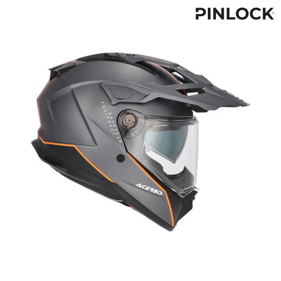 Casque trail Acerbis Attack - Gris Orange
