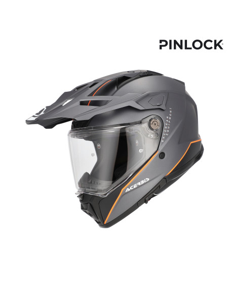 Casque trail Acerbis Attack - Gris Orange