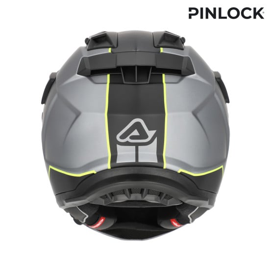Casque trail Acerbis Attack - Gris Jaune