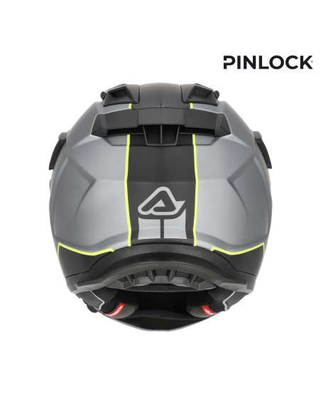 Casque trail Acerbis Attack - Gris Jaune