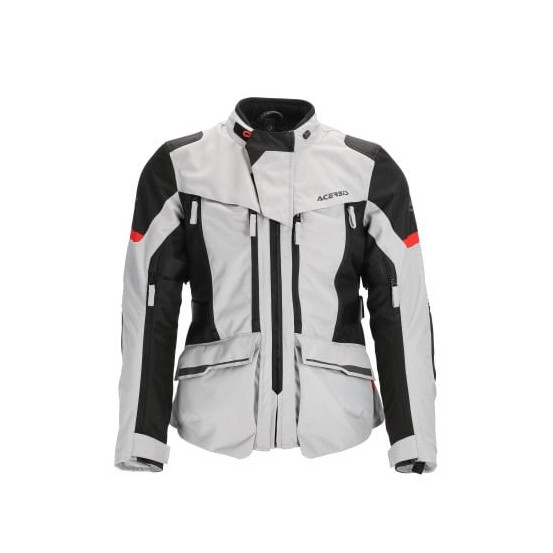 Veste moto femme Acerbis X-Rover - Gris Rouge