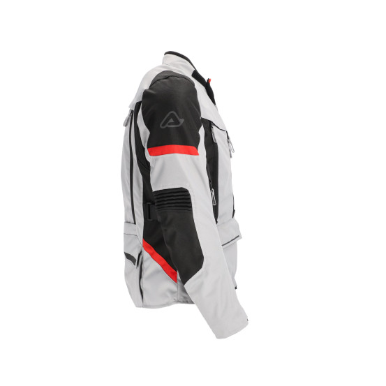 Veste moto femme Acerbis X-Rover - Gris Rouge