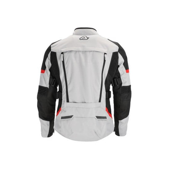 Veste moto femme Acerbis X-Rover - Gris Rouge