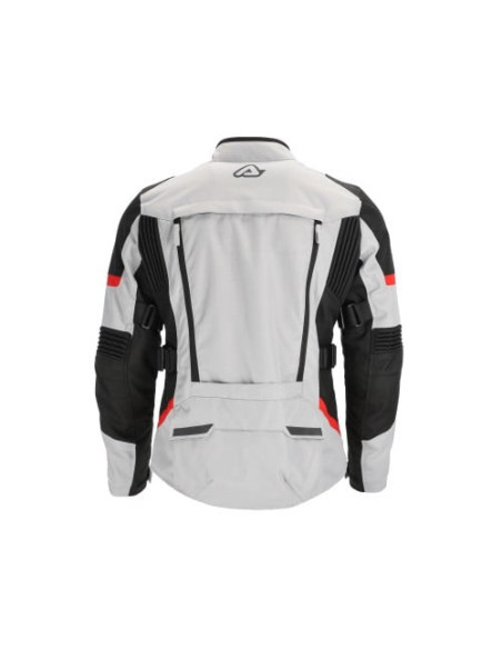 Veste moto femme Acerbis X-Rover - Gris Rouge