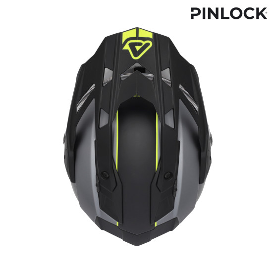Casque trail Acerbis Attack - Gris Jaune
