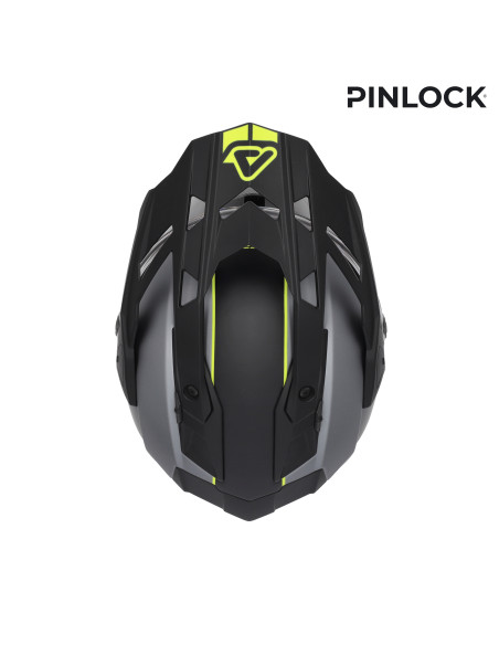 Casque trail Acerbis Attack - Gris Jaune