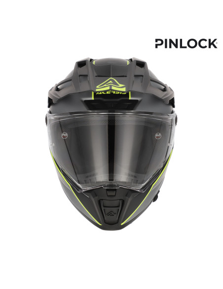 Casque trail Acerbis Attack - Gris Jaune