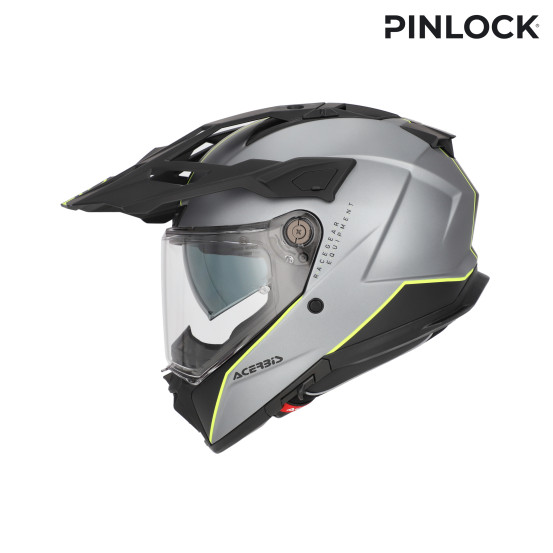 Casque trail Acerbis Attack - Gris Jaune