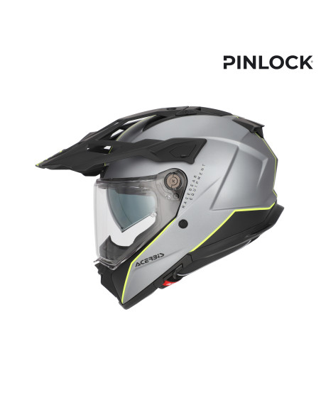 Casque trail Acerbis Attack - Gris Jaune
